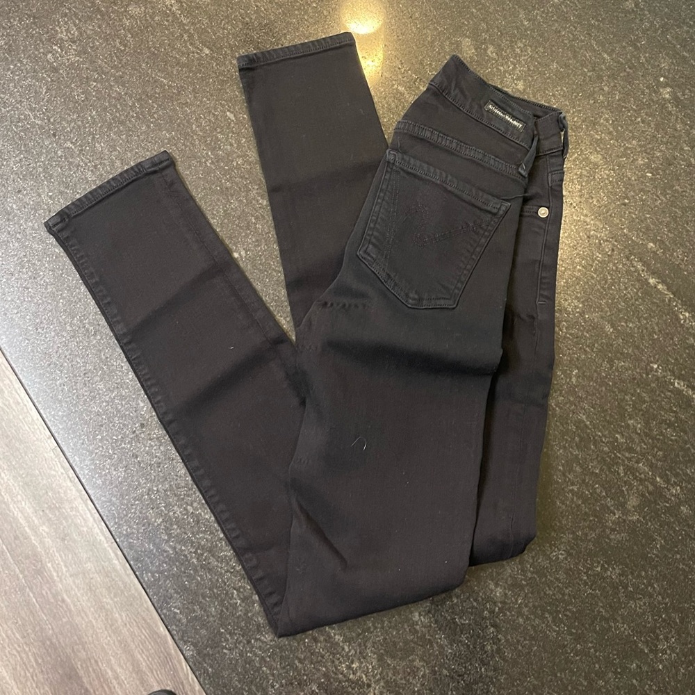 Citizens of Humanity Avedon Slick Skinny Leg Jeans,Black,Size 26